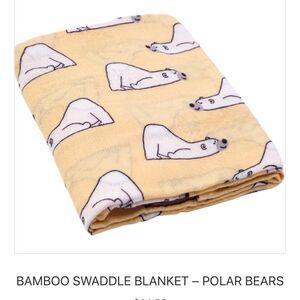 New Silly Polar Bears Bamboo Muslin Baby Swaddle Blanket
